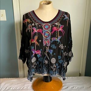 Johnny Was Carousel Blouse, Large, New with tags
